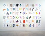 Wall of Drawings by Richard Knight